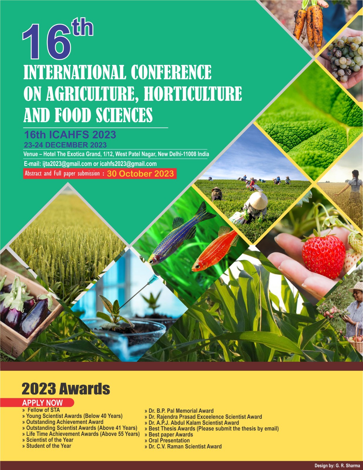 16th INTERNATİONAL CONFERENCE ON AGRICULTURE, HORTICULTURE AND FOOD SCIENCES